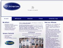 Tablet Screenshot of ajp-entreprises.com
